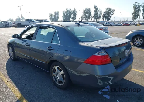 2007 Honda Accord Hybrid из США, поврежденный, VIN JHMCN36537C002058